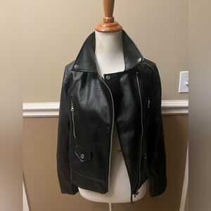 Black Leather Women's Jacket